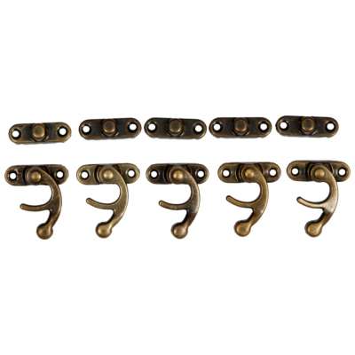 Fémkapocs bronz 2,8 x 3,3 cm - 5 db