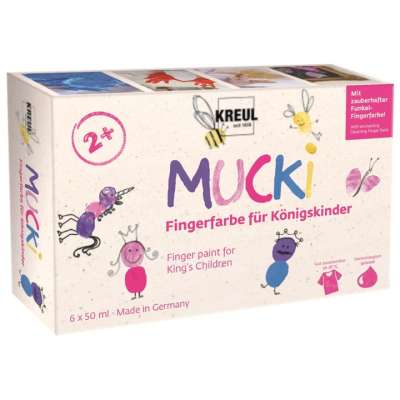 Ujjfesték készlet MUCKI lányoknak  - KREUL / szett 6 x 50 ml