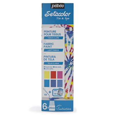 Festékek könnyű textíliákhoz Pebeo Setacolor 6 x 20 ml (hobby farby)