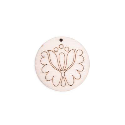 Fa félkész termék bizsu készítésre - ornamentum (Fa félkész termék -)