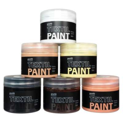 Festék készlet sötét textíliákhoz Profil - Human touch 6 x 50 ml