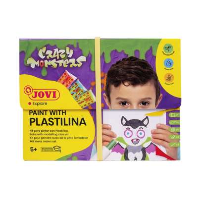 JOVI készlet Crazy Monsters - festés gyurmával