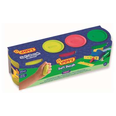 JOVI Gyurma pohárban BLANDIVER neon árnyalatok 3 x 110 g