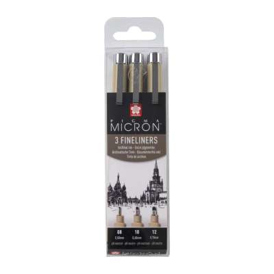 Műszaki tollkészlet SAKURA PIGMA MICRON készlet BROAD 3 db