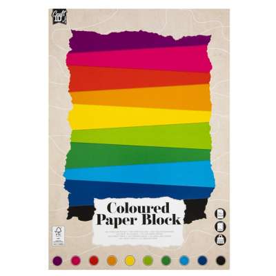 Színes papírblokk 24 x 34 cm 20 lap