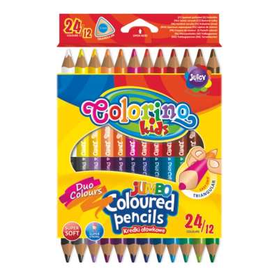 Kétoldalas JUMBO Colorino zsírkréta 12 db