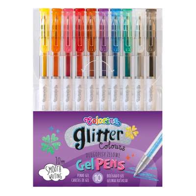 Colorino Glitter zselés tollak 10 darabos készletben
