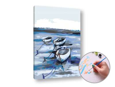 Festés a számok szerint BOATS AT SEA | low difficulty