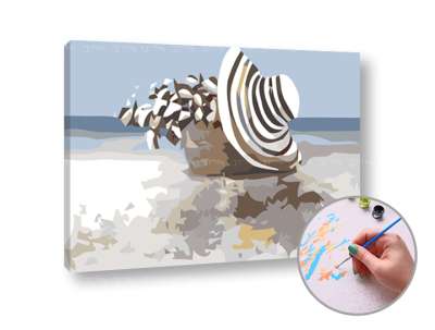 Festés a számok szerint Pihenés a tengerparton | low difficulty