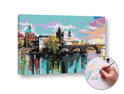 Festés szám szerint KARLOV MOST IN PRÁGA | medium difficulty