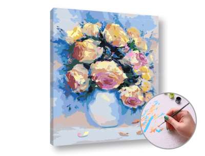 Festés a számok szerint ROSES IN THE PASSION | low difficulty