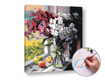 Festés a számok szerint Az ablak mögött | medium difficulty