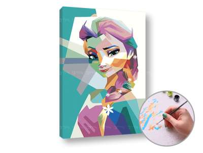 Festés szám szerint FROZEN ELSA | low difficulty