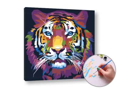 Festés a számok szerint TIGER JUNGLE | low difficulty