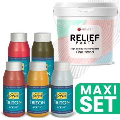 ARTMIE 3D Paste és TRITON akrilfesték készlet
