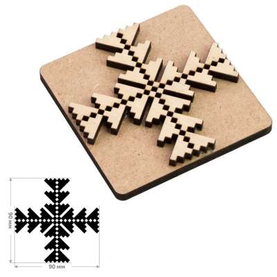 ROSA TALENT 3. számú fa bélyegző Geometria