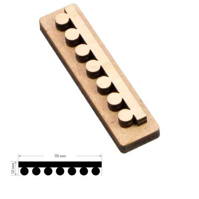 Fa bélyegző ROSA TALENT No. 8 Geometria 7x1.2 cm