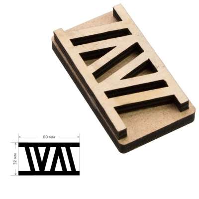 ROSA TALENT fa bélyegző No. 11 Geometria