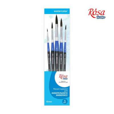 ROSA Studio akvarell kerek ecsetkészlet