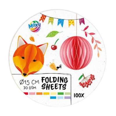 Kerek hajtogatható papír 15 cm