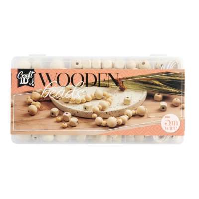 Fa gyöngyök készlet