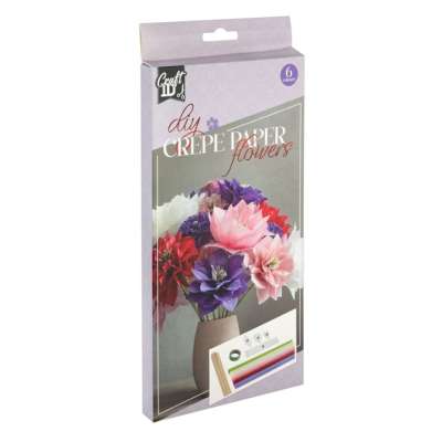 Krepp papír virág készlet