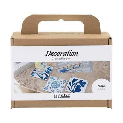 Mini kreatív porcelán festmény készlet - poháralátétek