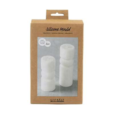 Szilikon forma - bordázott henger ívvel