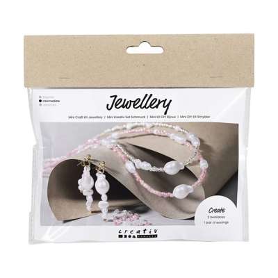 Mini kreatív ékszer készítő készlet - nyakláncok és fülbevalók
