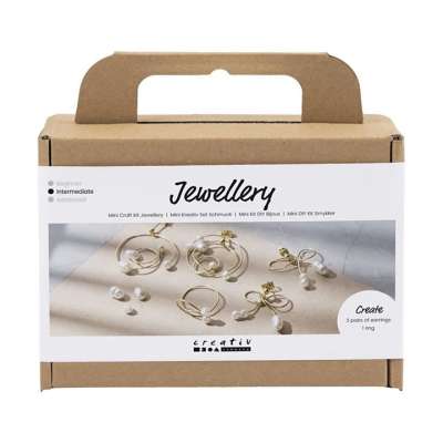Mini kreatív ékszerkészítő készlet - fülbevaló és gyűrű