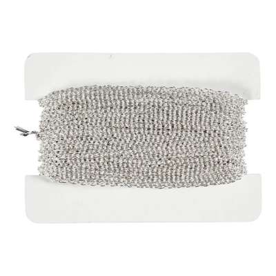 Ezüstözött lánc 2 mm x 20 m