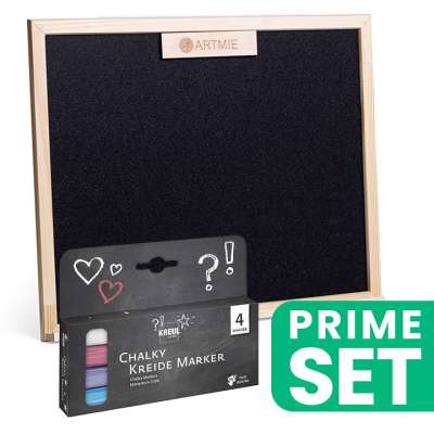 Gyermek kétoldalas állvány táblával és krétajelző készlet