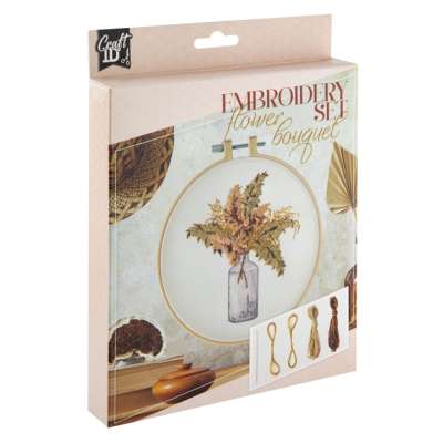 Hímzőkészlet Váza virágokkal