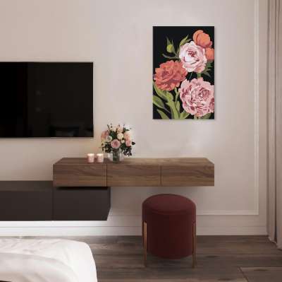 Festés számok szerint FLOWER GARDEN | low difficulty SPECIAL BLACK