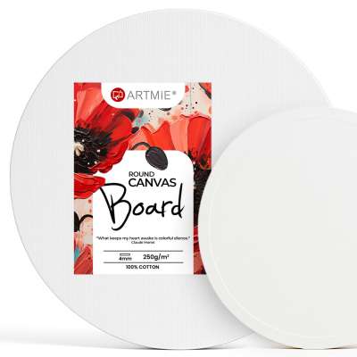 ARTMIE Kerek vászon kartonpapírra | Various Sizes
