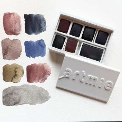 ARTMIE Solo Goya vízfesték készlet, 7 darab - Földszínek