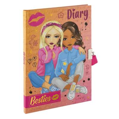 BESTIES A5 napló zárral 60 lap