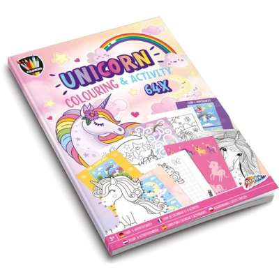Unicorn Colouring & Activity Book A4 64 oldalas A4 64 oldalas