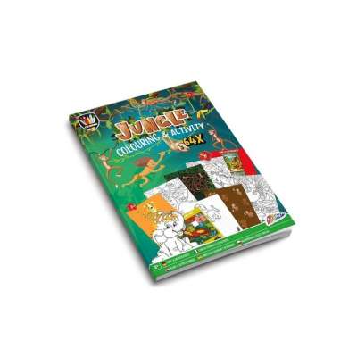 MOXY Dzsungel színező és tevékenység könyv A4 64 oldalas