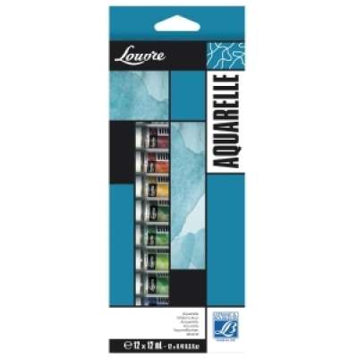 Akvarell festékek LOUVRE 12x12ml (festőszett Lefranc & Bourgeois)