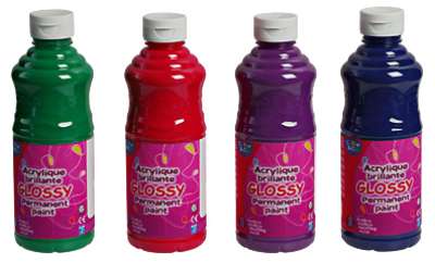 Akrilfesték GLOSSY 500ml | különböző színek (akrilfestékek Color & Co)