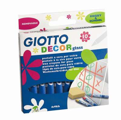 Viasz pasztell GIOTTO Decor GLASS SZETT10 (Viasz pasztell)