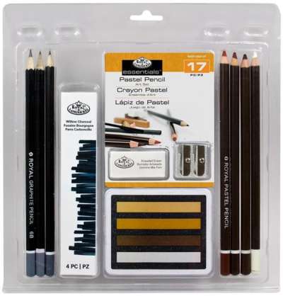17 részes csomag Pastel Pencil ART Set (vázlat készítő készlet)