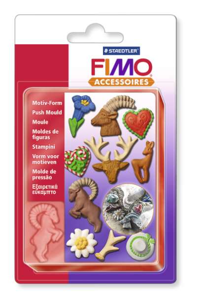 Fimo szilikon forma - Alpesi motívumok (fimo formák)