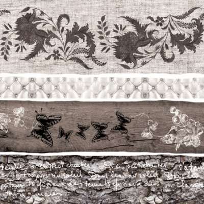 Decoupage szalvéta -  Barna motívumok- 1db (Decoupage)