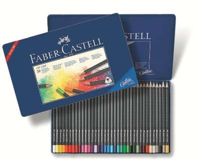 Art Grip akvarell szinesceruza készlet - 36 szín -fém doboz (Faber)