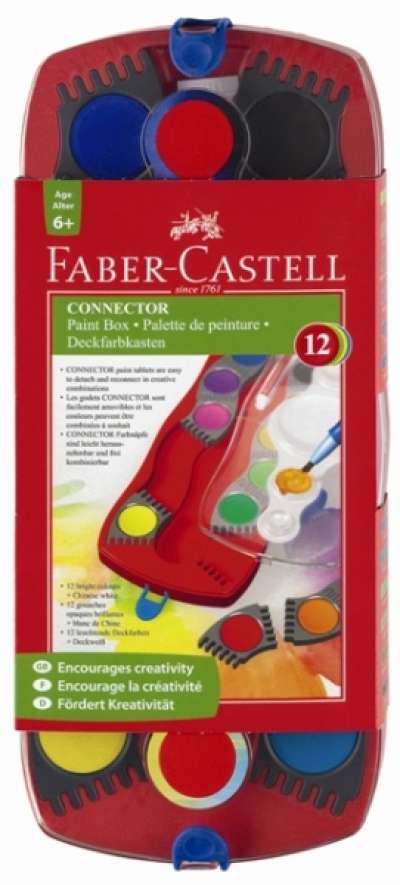 12 színű emeletes vízfesték (Faber Castell vízfestékek)