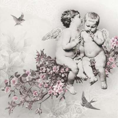 Decoupage szalvéta - Angyalok - 1 db (decoupage)