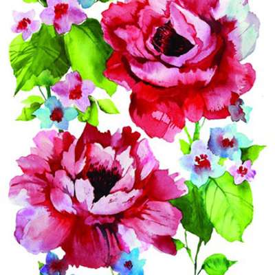Decoupage szalvéta - Akvarell rózsák - 1 db (decoupage)