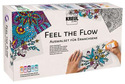 Üvegfesték készlet Feel the flow / 10 részes (Üvegfesték C. Kreul)